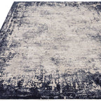 Kuza 066x240cm Border Navy Rug