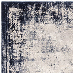 Kuza 200x290cm Border Navy Rug