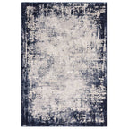 Kuza 200x290cm Border Navy Rug