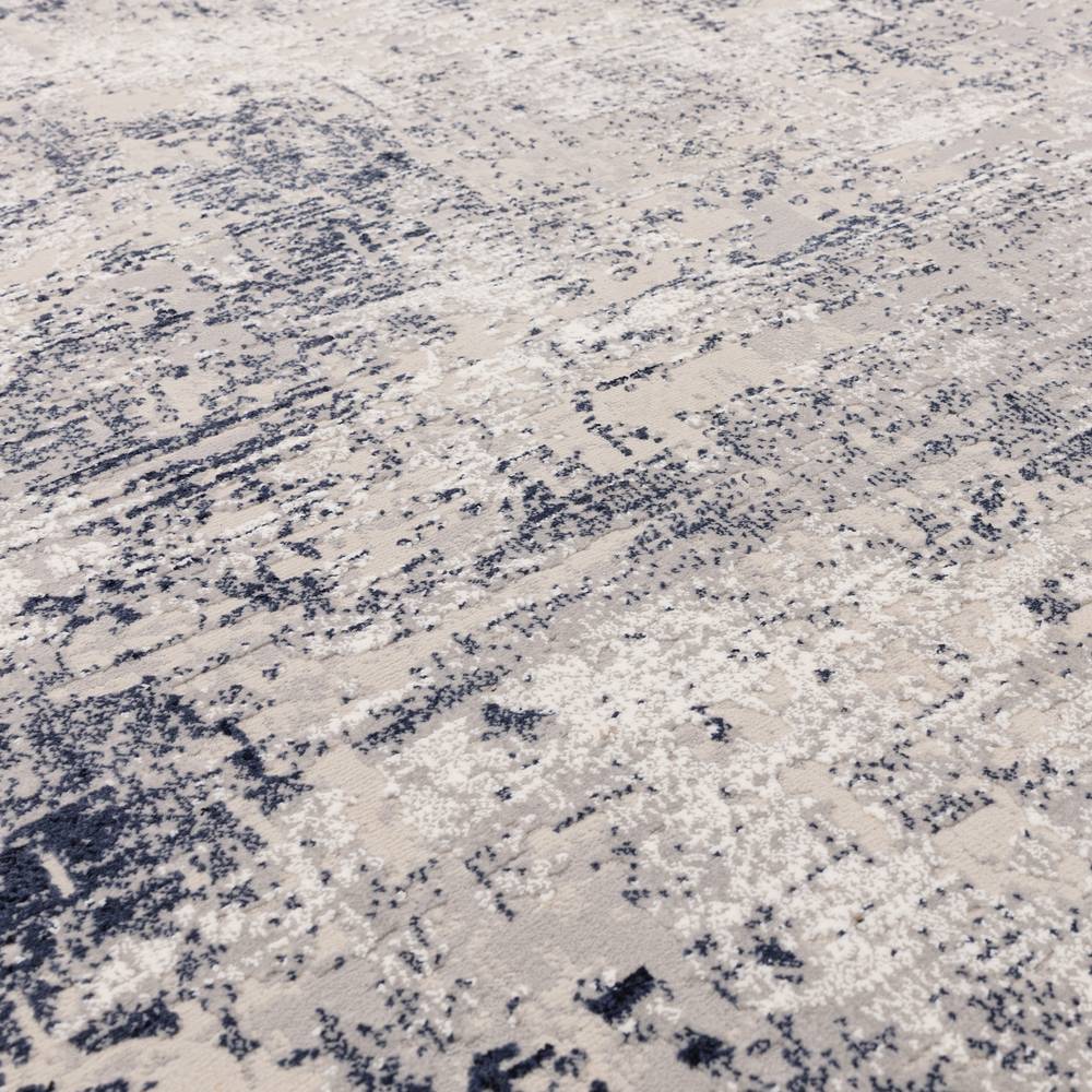 Kuza 120x170cm Border Navy Rug