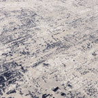 Kuza 160x230cm Border Navy Rug