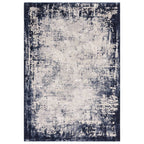 Kuza 240x340cm Border Navy Rug