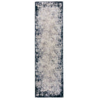 Kuza 240x340cm Border Navy Rug