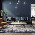Kuza 080x150cm Border Navy Rug