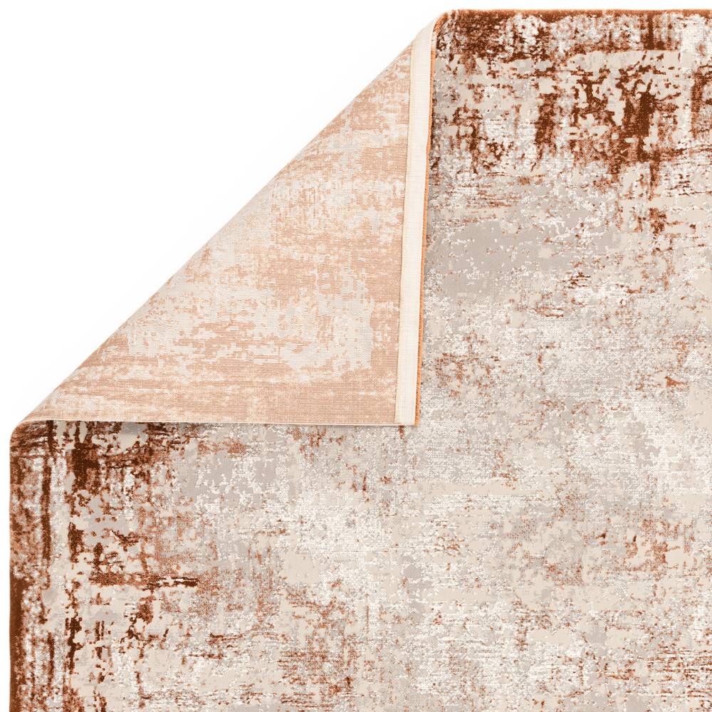 Kuza 160x230cm Border Terracotta Rug