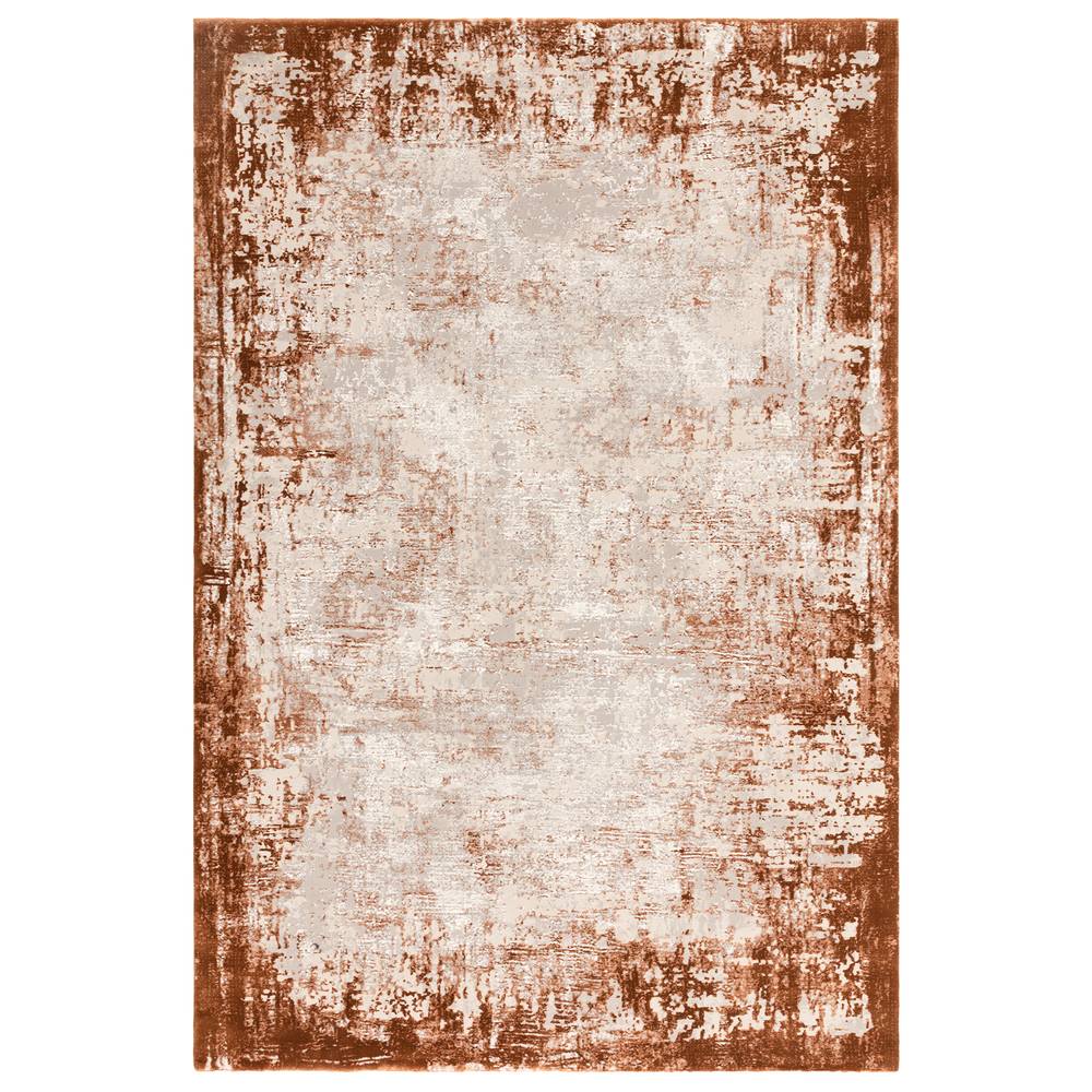 Kuza 240x340cm Border Terracotta Rug