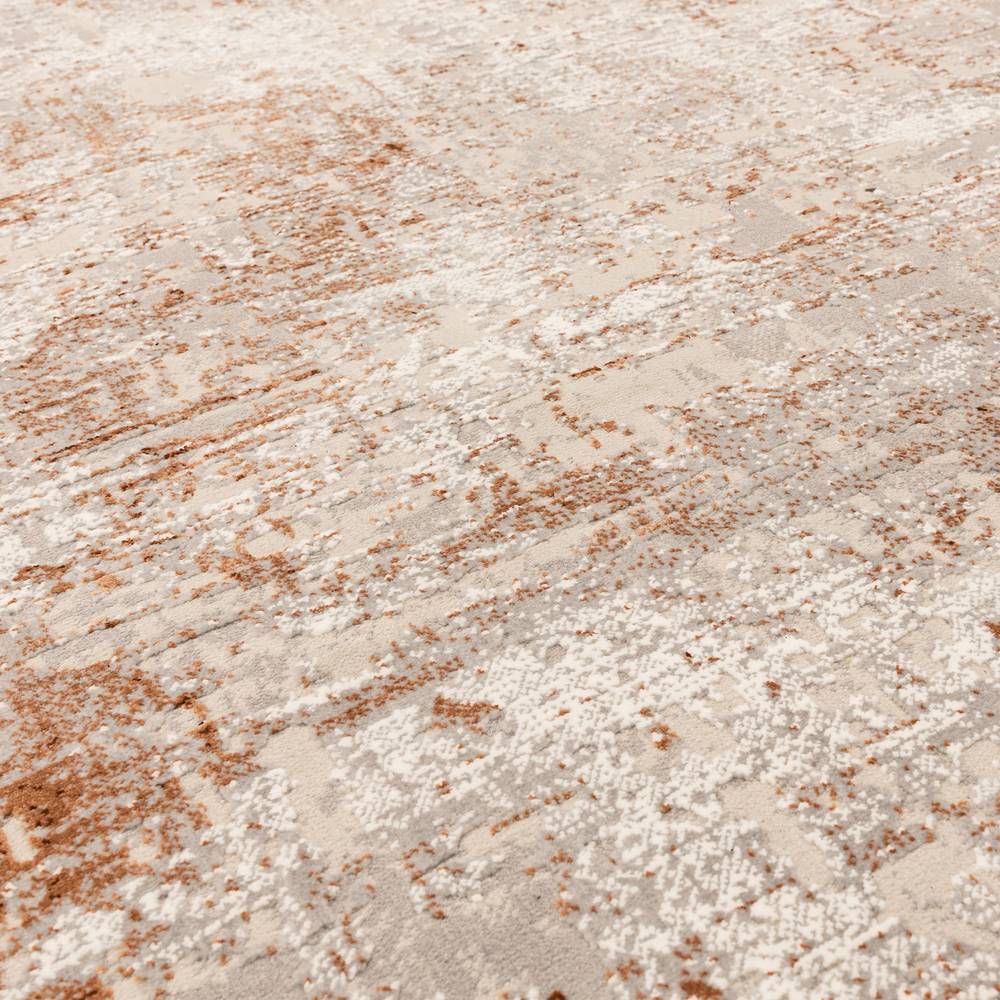 Kuza 160x230cm Border Terracotta Rug