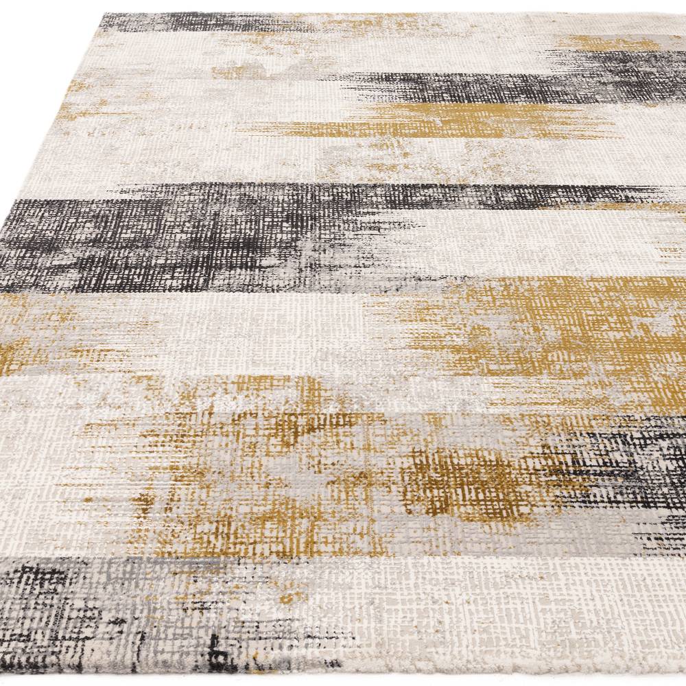 Kuza 120x170cm Lines Gold Rug
