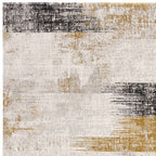 Kuza 200x290cm Lines Gold Rug