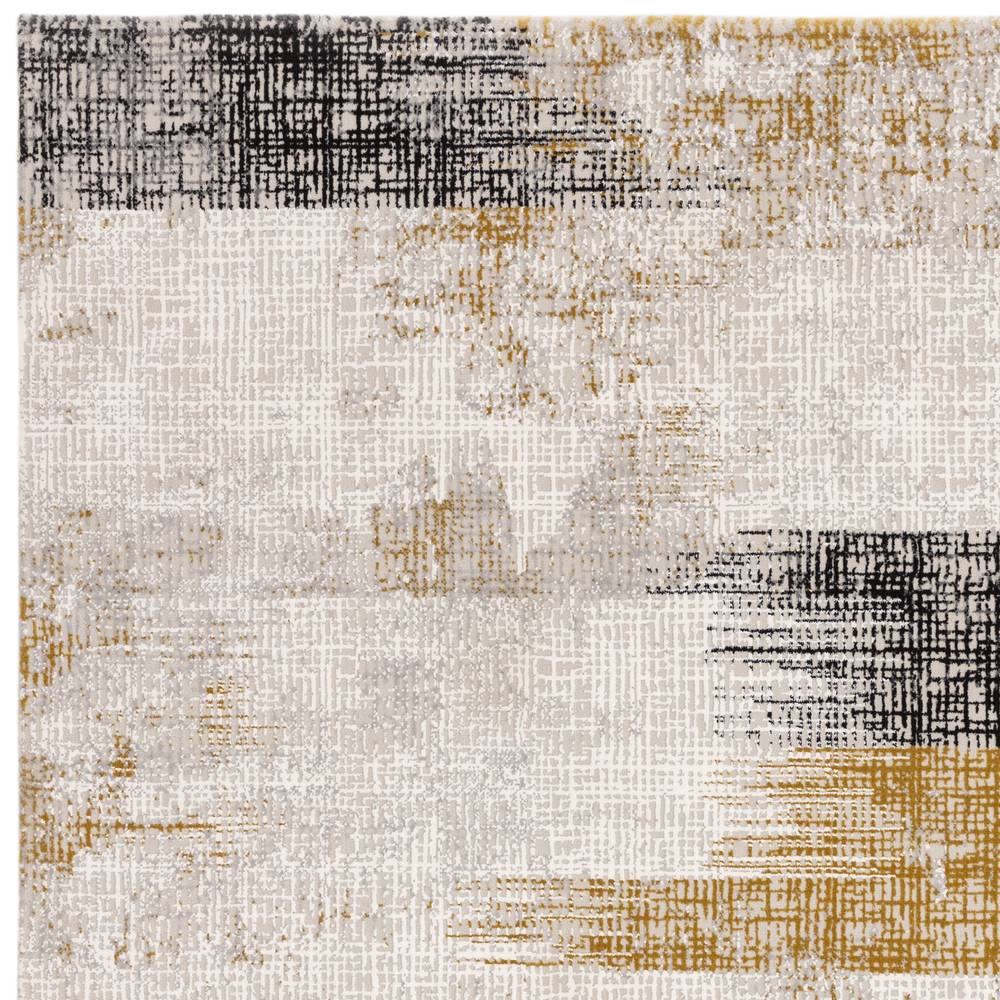 Kuza 200x290cm Lines Gold Rug