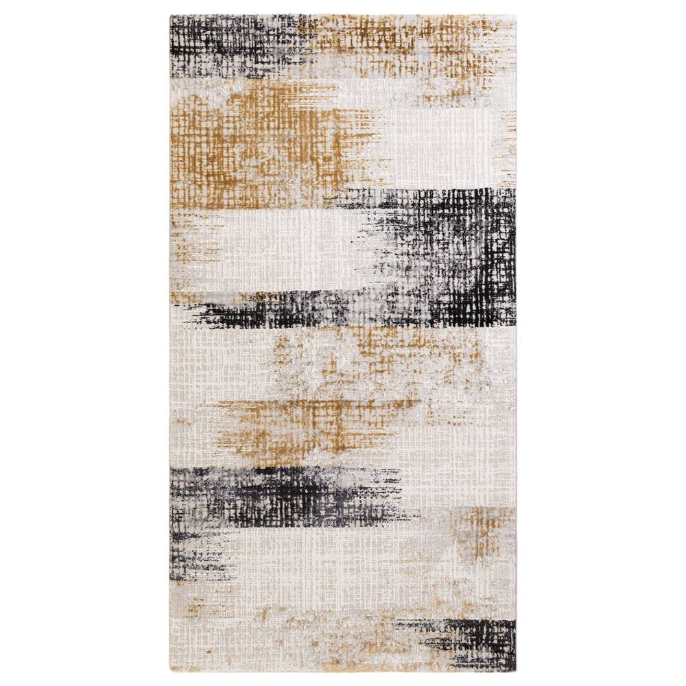 Kuza 120x170cm Lines Gold Rug