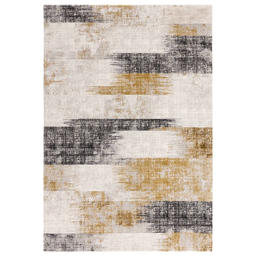 Kuza 200x290cm Lines Gold Rug