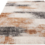 Kuza 160x230cm Lines Terracotta Rug