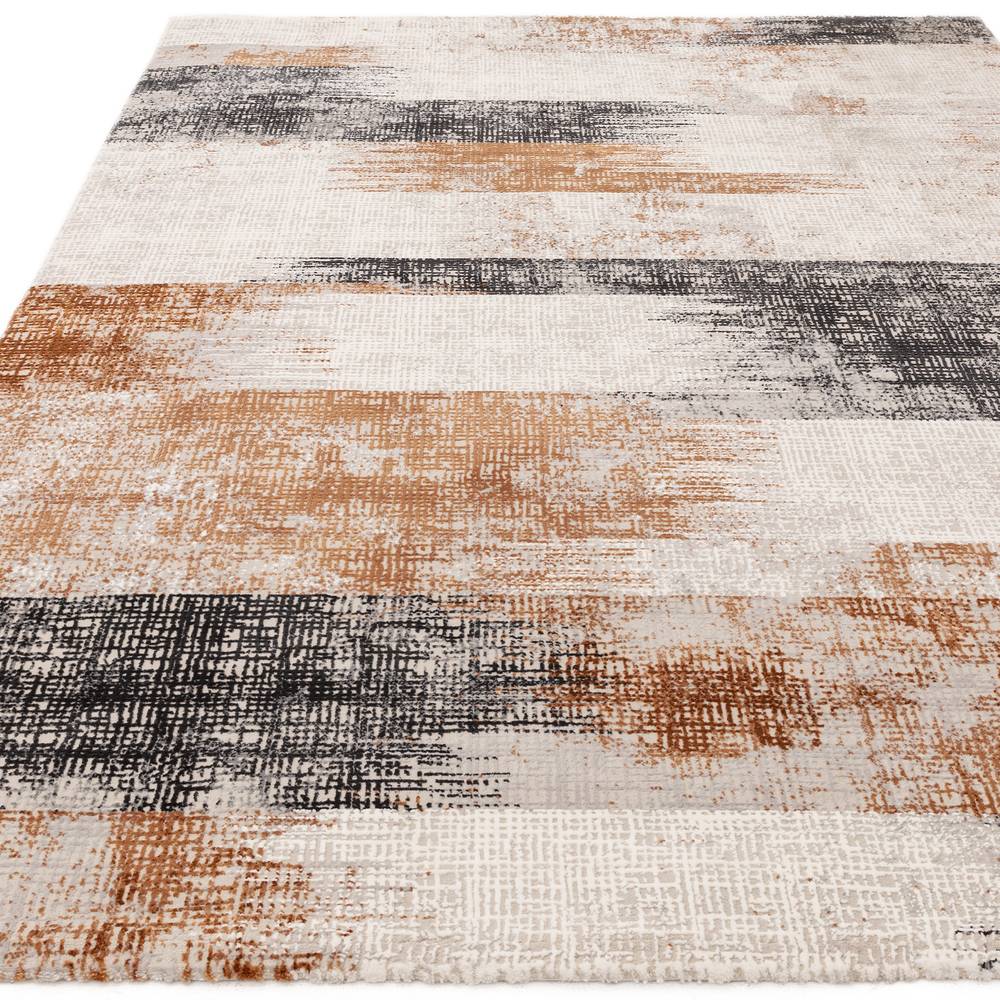 Kuza 120x170cm Lines Terracotta Rug