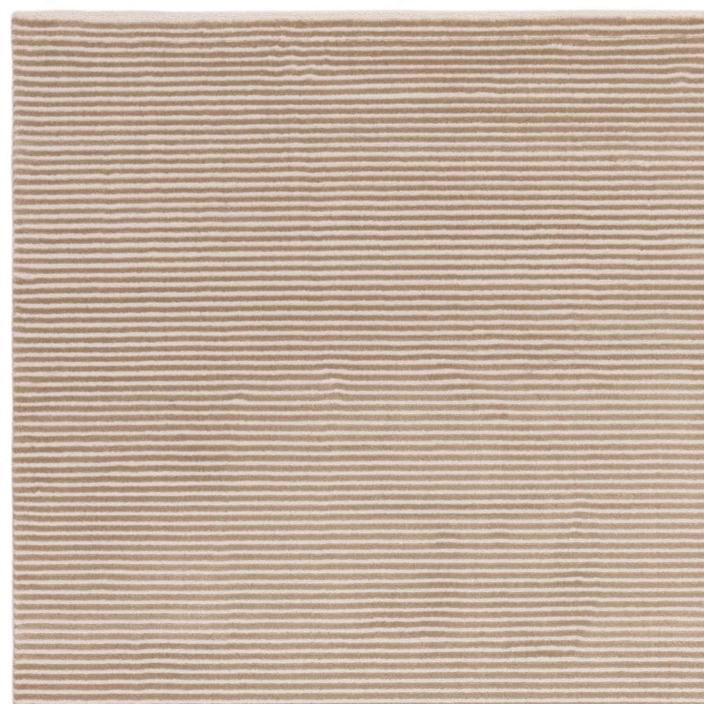 Kuza 120x170cm Plain Stripe Beige Rug