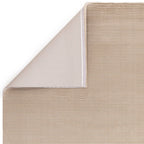 Kuza 120x170cm Plain Stripe Beige Rug