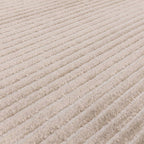 Kuza 080x150cm Plain Stripe Beige Rug