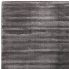 Kuza 120x170cm Plain Stripe Charcoal Rug
