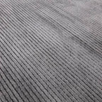 Kuza 080x150cm Plain Stripe Charcoal Rug