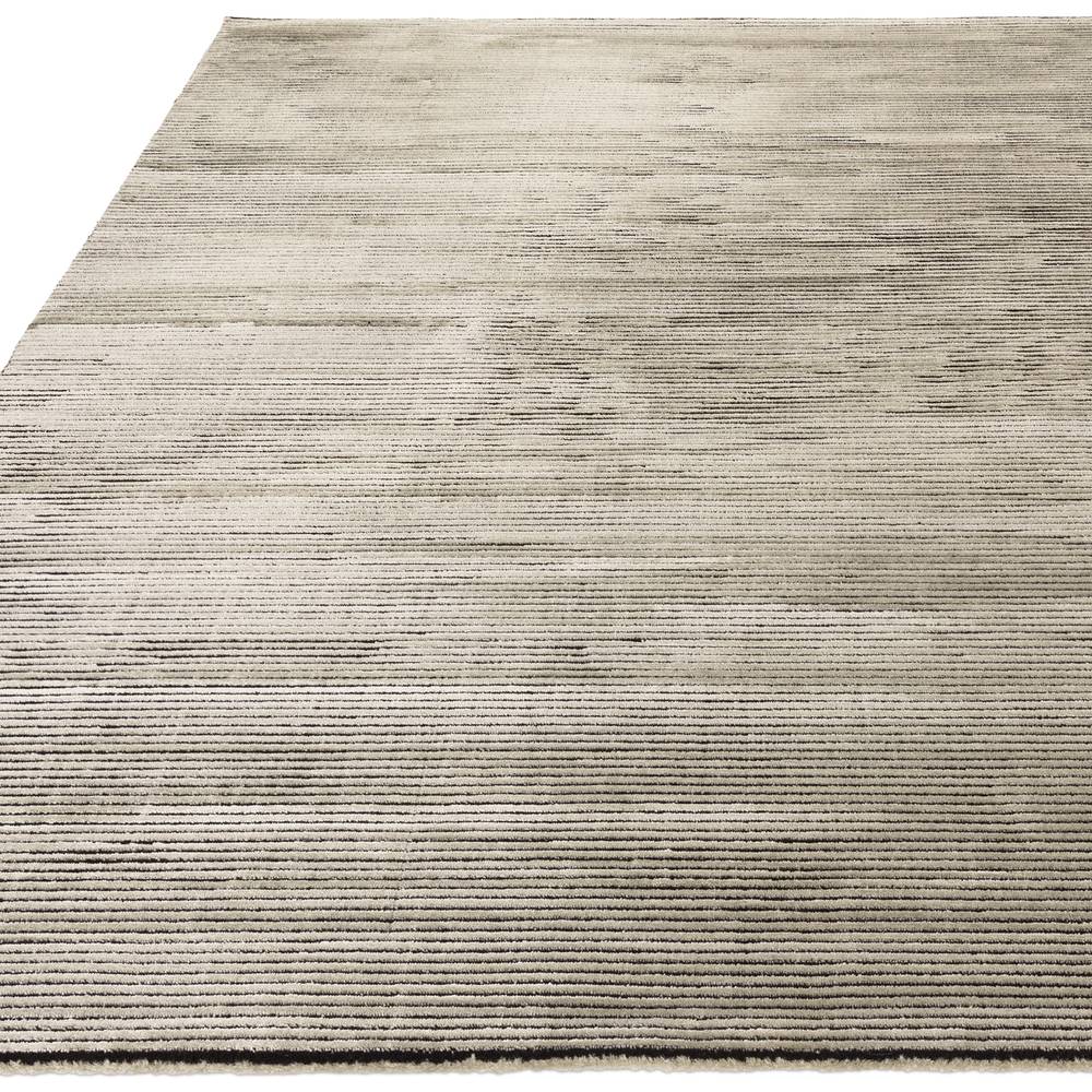 Kuza 120x170cm Plain Stripe Khaki Rug