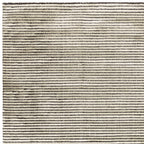 Kuza 080x150cm Plain Stripe Khaki Rug