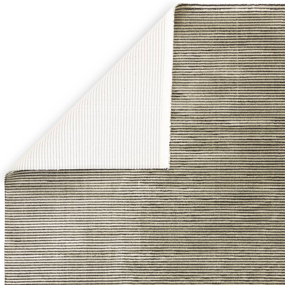 Kuza 200x290cm Plain Stripe Khaki Rug