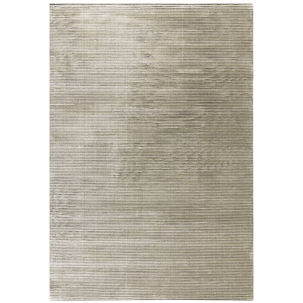 Kuza 120x170cm Plain Stripe Khaki Rug