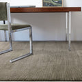 Kuza 160x230cm Plain Stripe Khaki Rug
