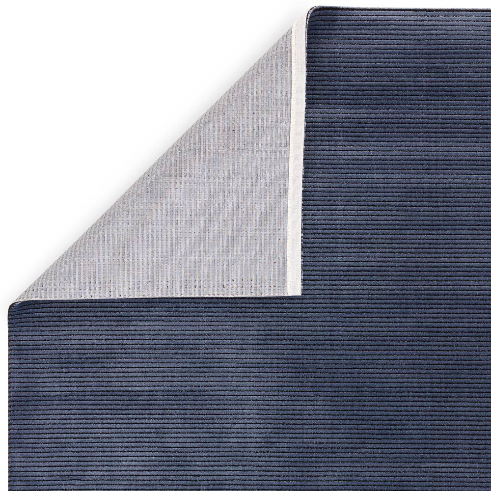 Kuza 200x290cm Plain Stripe Navy Rug