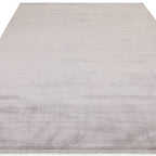 Kuza 120x170cm Plain Stripe Silver Rug