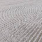 Kuza 120x170cm Plain Stripe Silver Rug