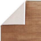Kuza 200x290cm Plain Stripe Terracotta Rug