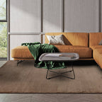 Kuza 200x290cm Plain Stripe Terracotta Rug