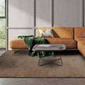 Kuza 080x150cm Plain Stripe Terracotta Rug
