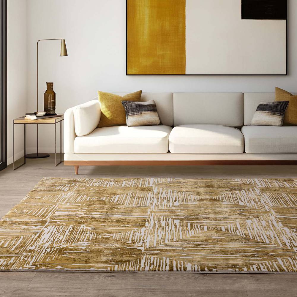 Kuza 240x340cm Portrait Gold Rug