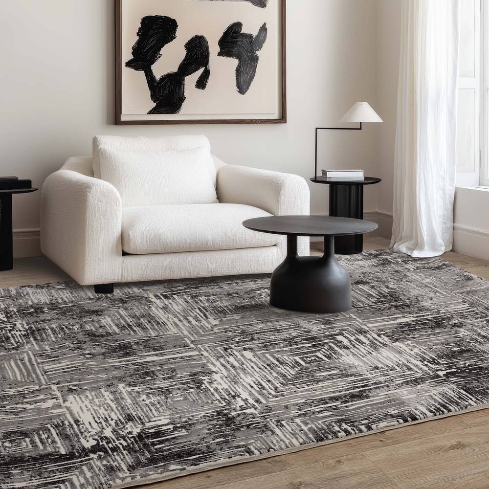 Kuza 200x290cm Portrait Grey Rug