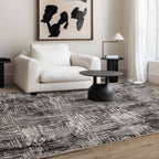 Kuza 080x150cm Portrait Grey Rug