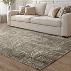 Kuza 080x150cm Portrait Khaki Rug