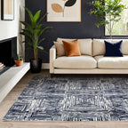 Kuza 240x340cm Portrait Navy Rug