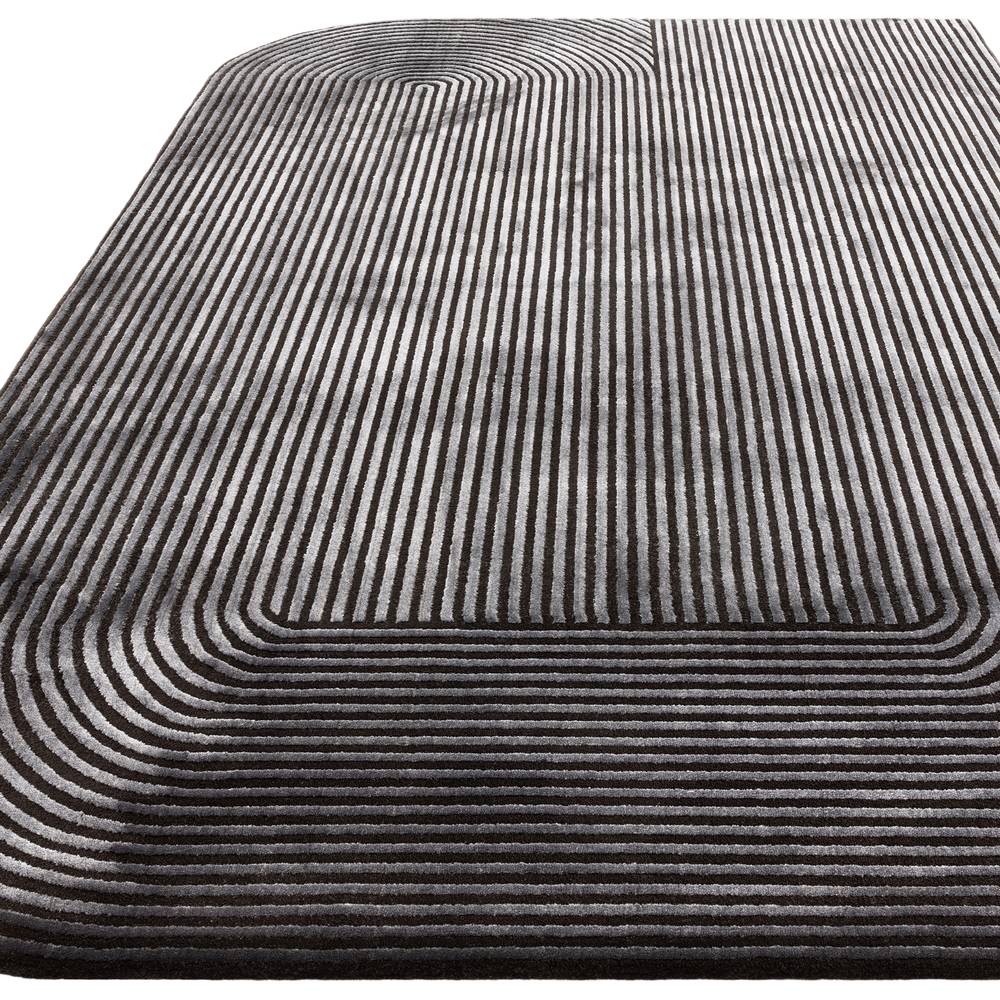 Kuza 120x170cm Shape Black / Charcoal Rug