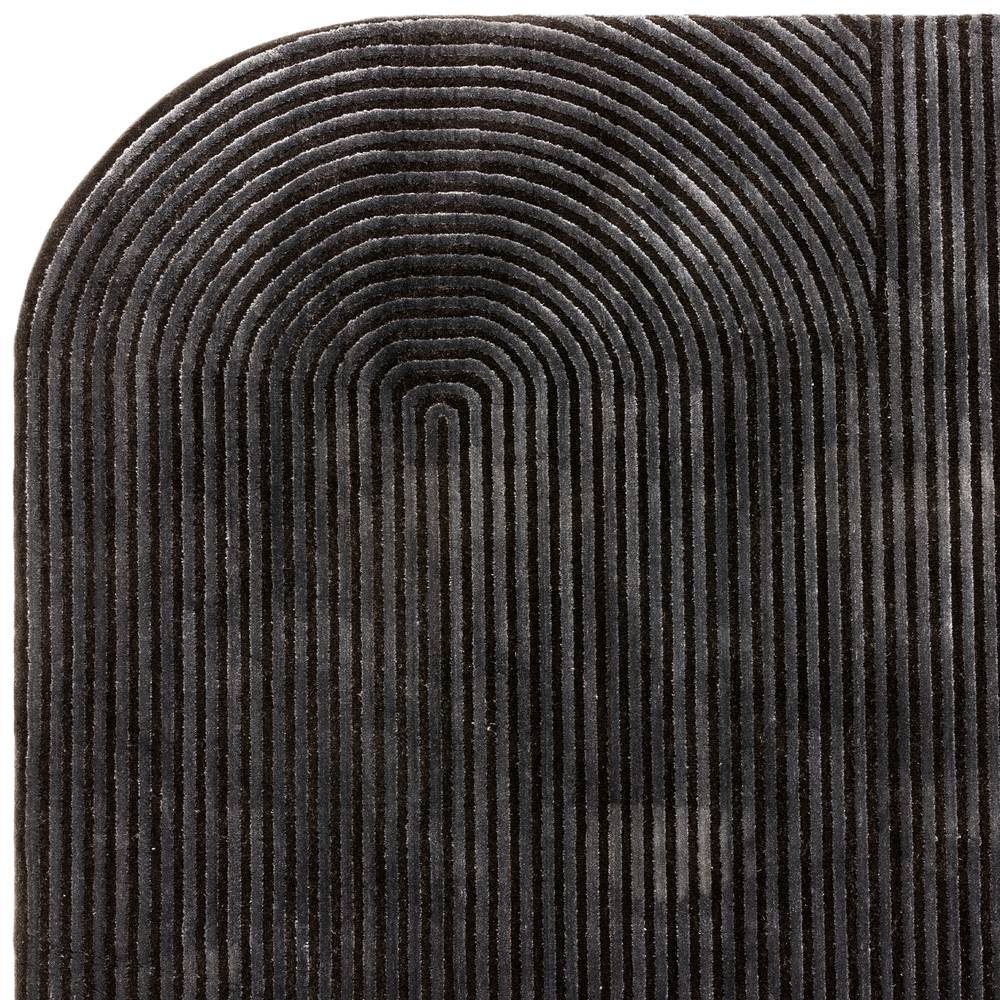 Kuza 200x290cm Shape Black / Charcoal Rug