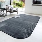 Kuza 160x230cm Shape Black / Charcoal Rug