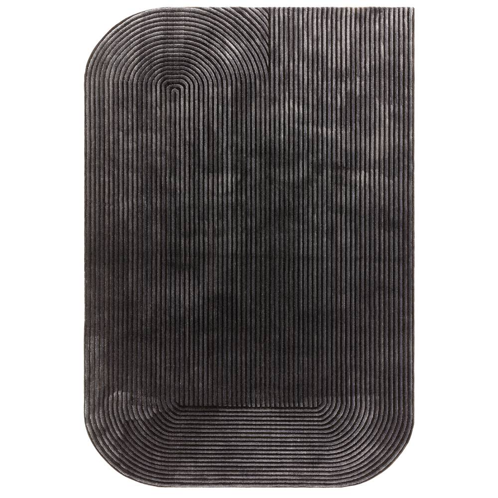Kuza 120x170cm Shape Black / Charcoal Rug