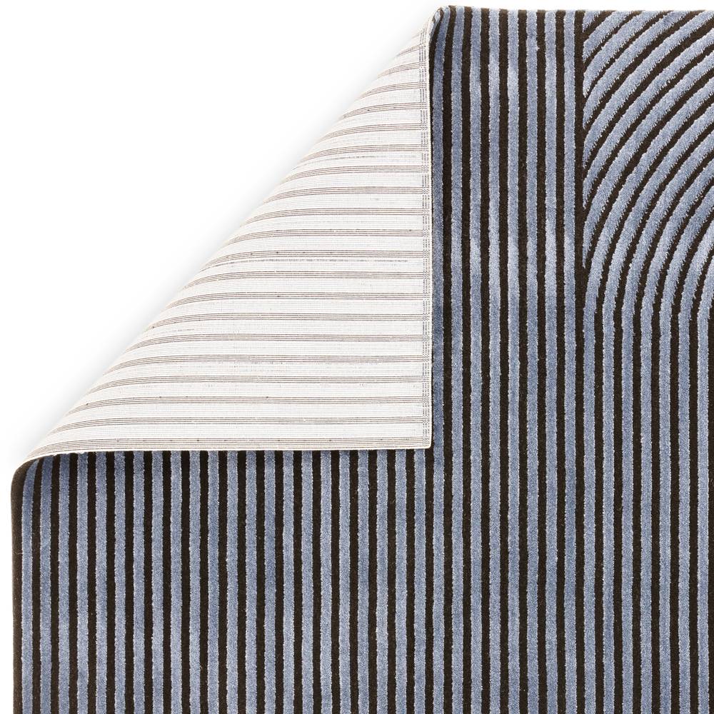 Kuza 160x230cm Shape Black / Navy Rug