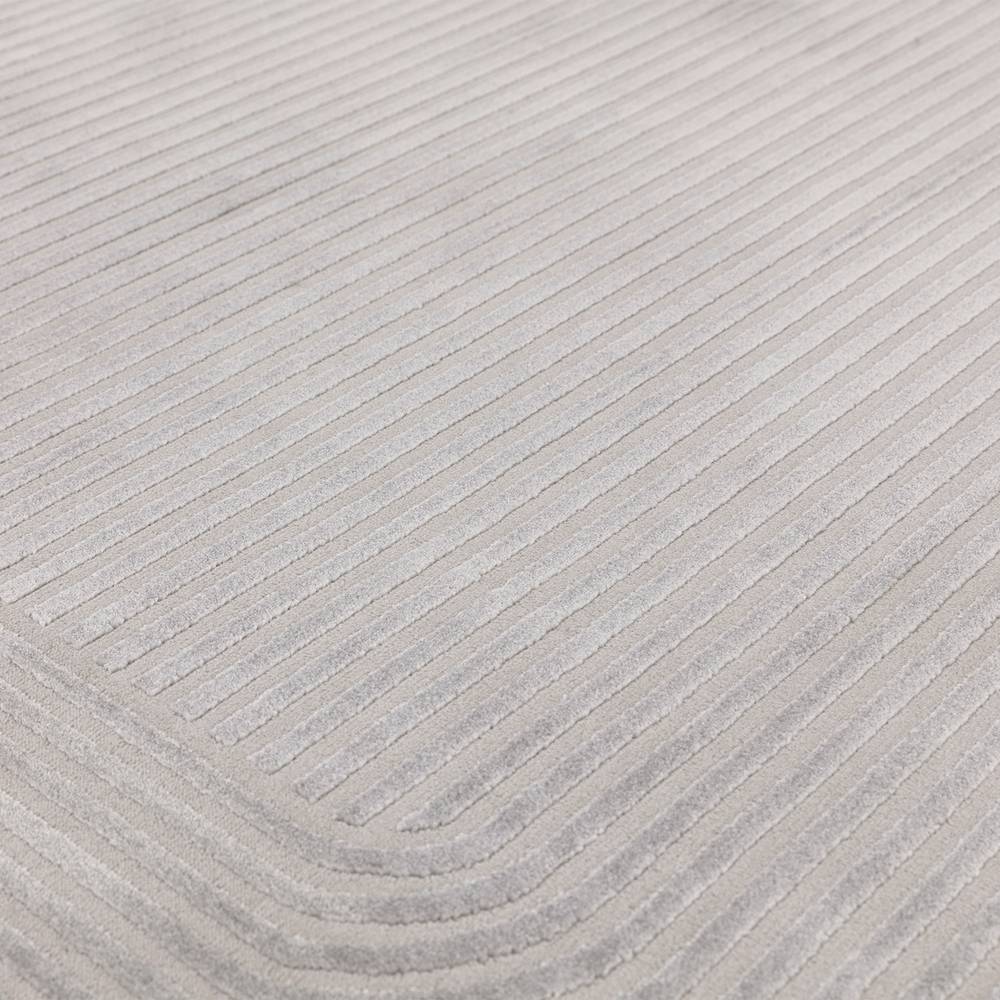 Kuza 120x170cm Shape Silver / Grey Rug