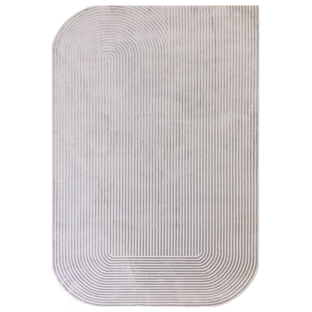Kuza 200x290cm Shape Silver / Grey Rug