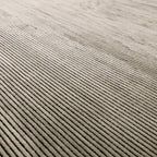 Kuza 200x290cm Plain Stripe Khaki Rug