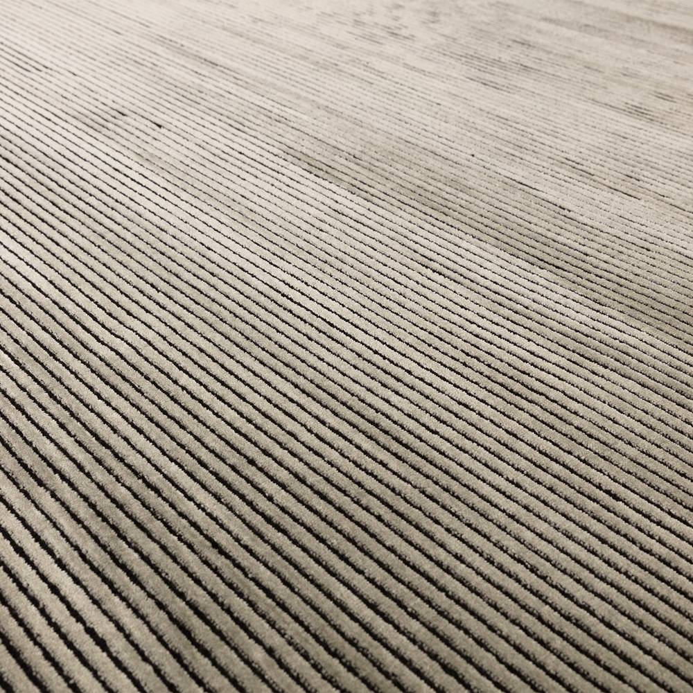 Kuza 120x170cm Plain Stripe Khaki Rug