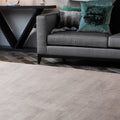 Kuza 160x230cm Plain Stripe Silver Rug