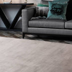 Kuza 080x150cm Plain Stripe Silver Rug